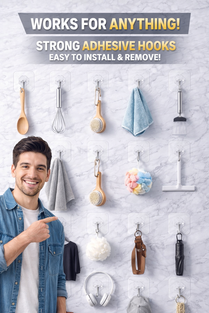 easylife portable wall hooks (pack of 25 pcs)